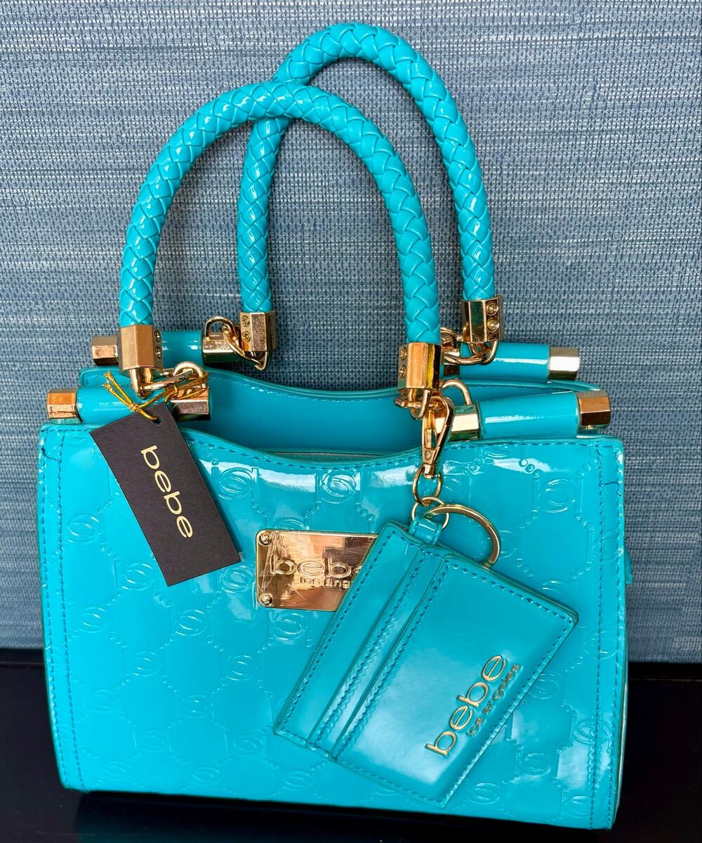 NWT - Bebe Turquoise Handbag - with Detachable Strap